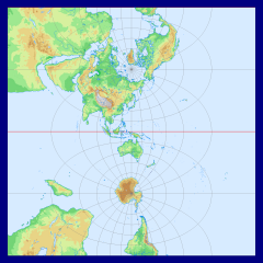 地図投影法学習のための地図画像素材集