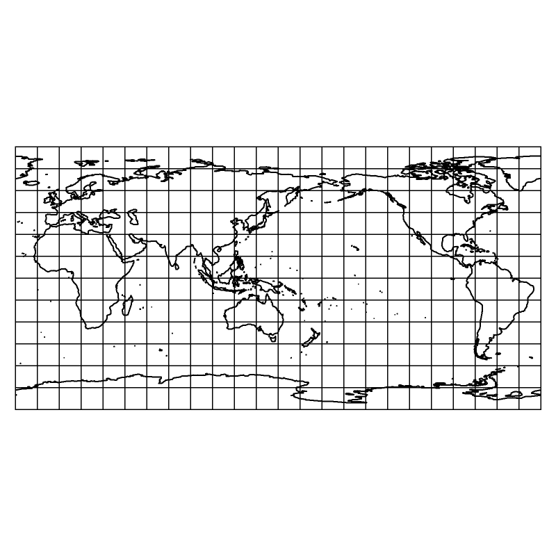 地図投影法学習のための地図画像素材集