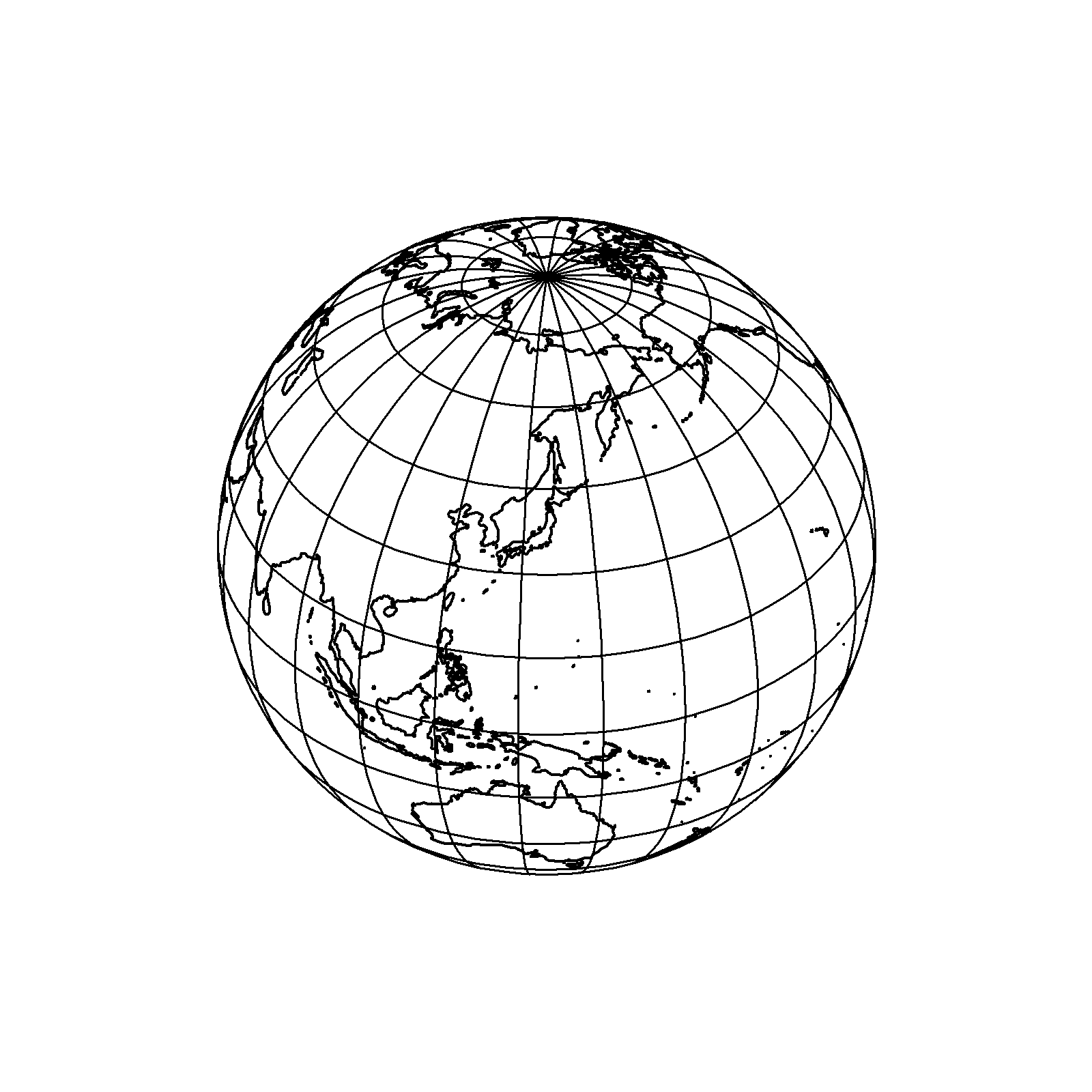 地図投影法学習のための地図画像素材集